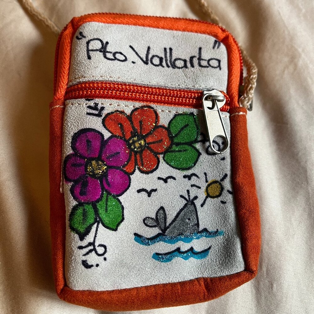 Handmade Puerto Vallarta crossbody zippered bag